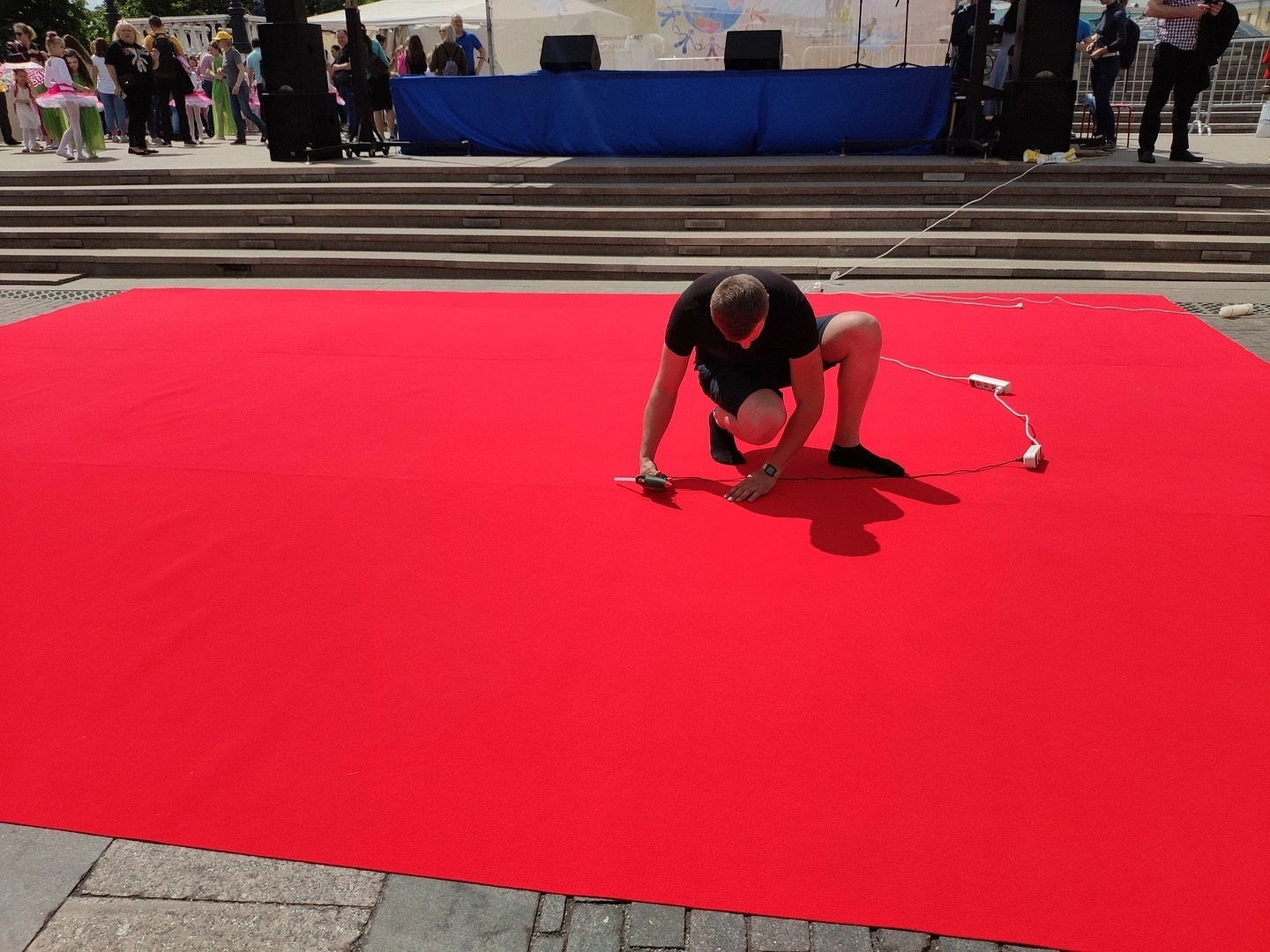 Укладка дорожки для БФ 