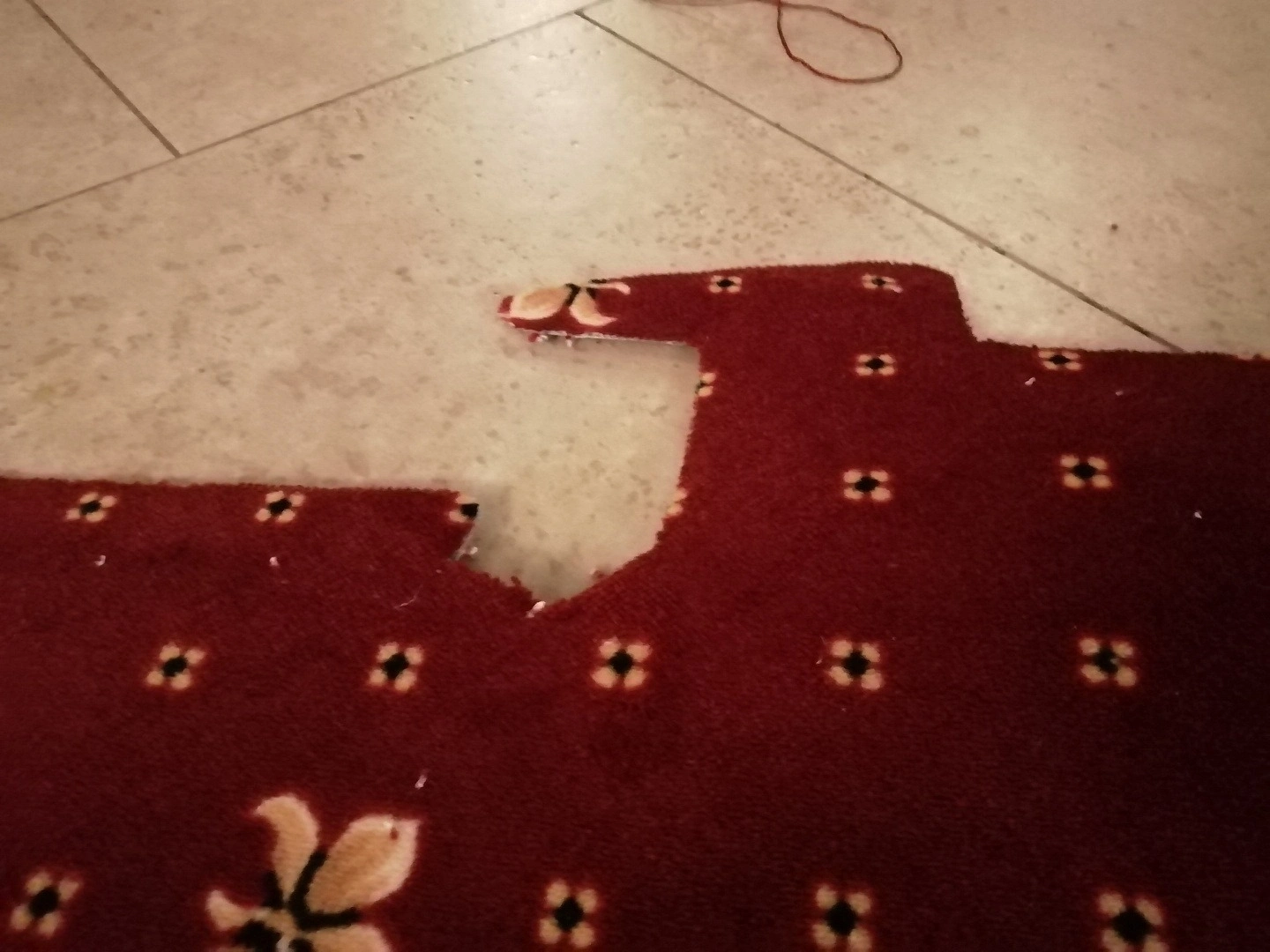 Оверлок ковролина в Церкви Андрея Первозванного 3