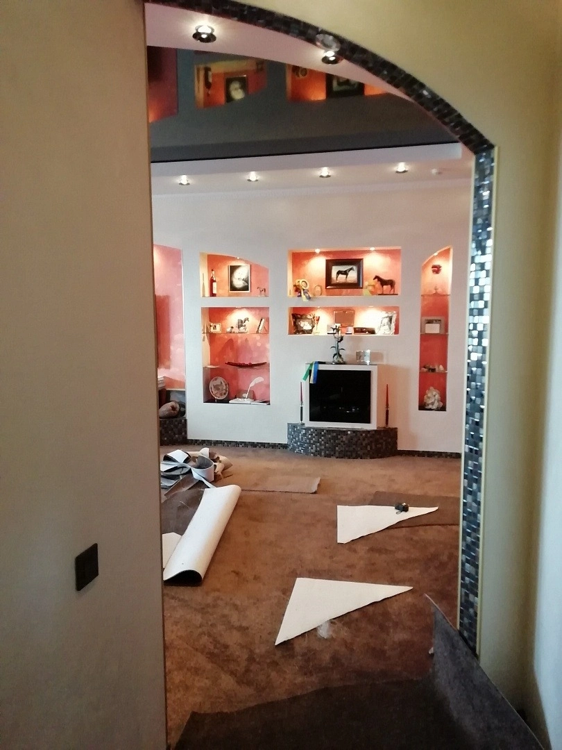 Укладка ковролина в квартире 2