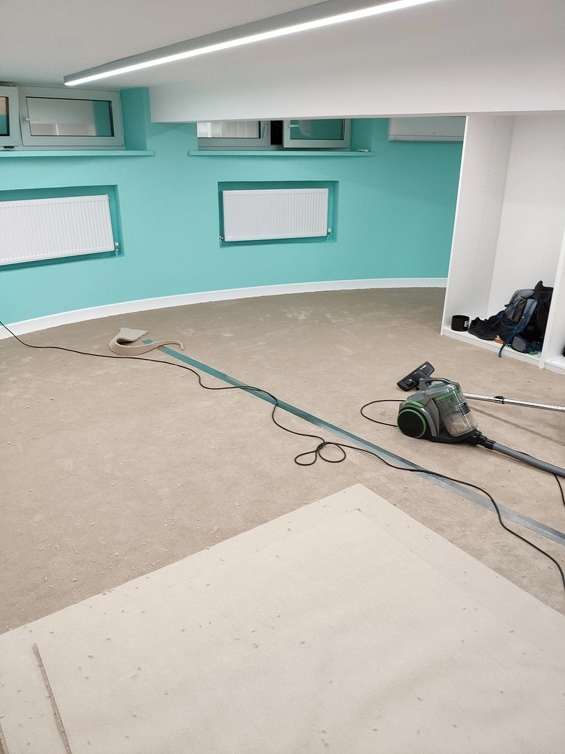 Укладка ковролина в коттедже д.Глухово 3