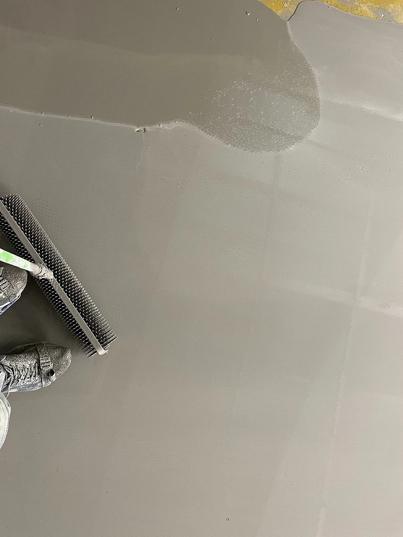 Укладка линолеума в дворце бильярдного спорта 15