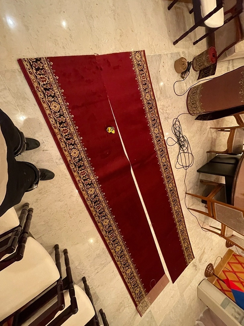 Укладка дорожки в Посольстве Кыргызской Республики